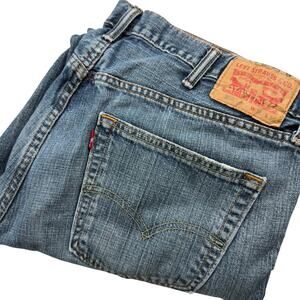 Levi's 559 Men's Relaxed Straight Jeans 38x29 Light Wash Blue Denim